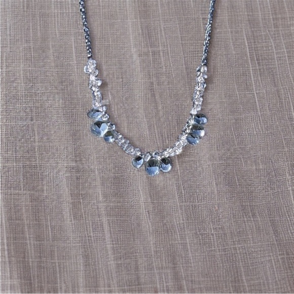 Aquamarine and Herkimer Diamond Necklace! - Picture 7 of 7